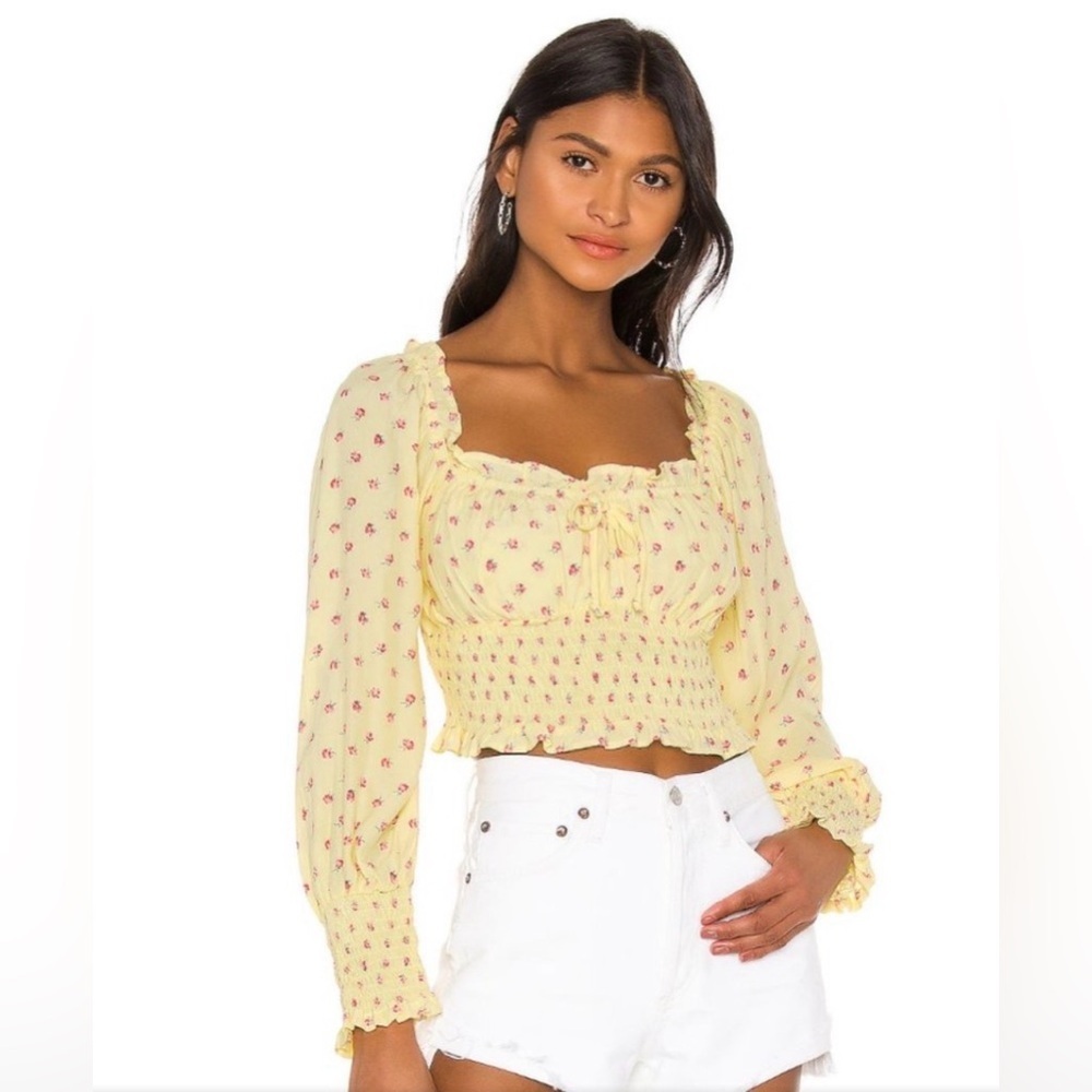 FAITHFULL THE BRAND Ella Top in Santa Maria Floral, Size 8